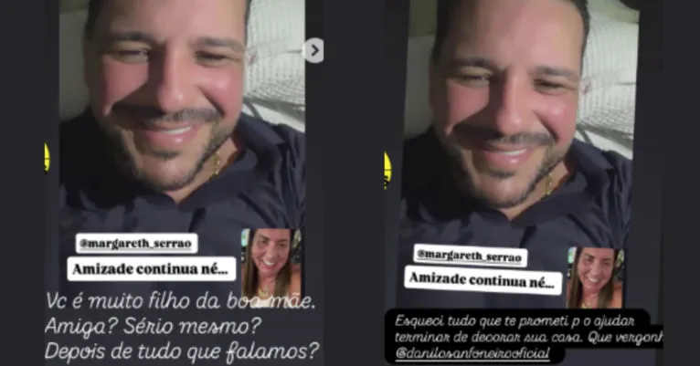 Margareth se pronuncia após suposta traição e ex-namorado se defende