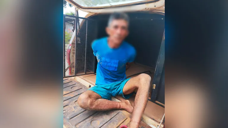 Raimundo Oliveira da Silva, de 50 anos foi preso em flagrante