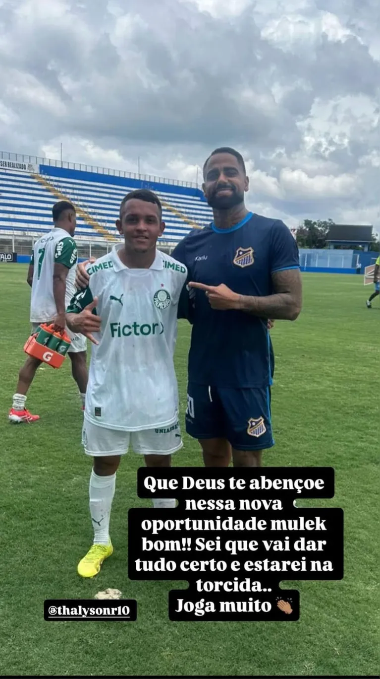 Thalyson faz testes no Palmeiras e pode deixar o Paysandu