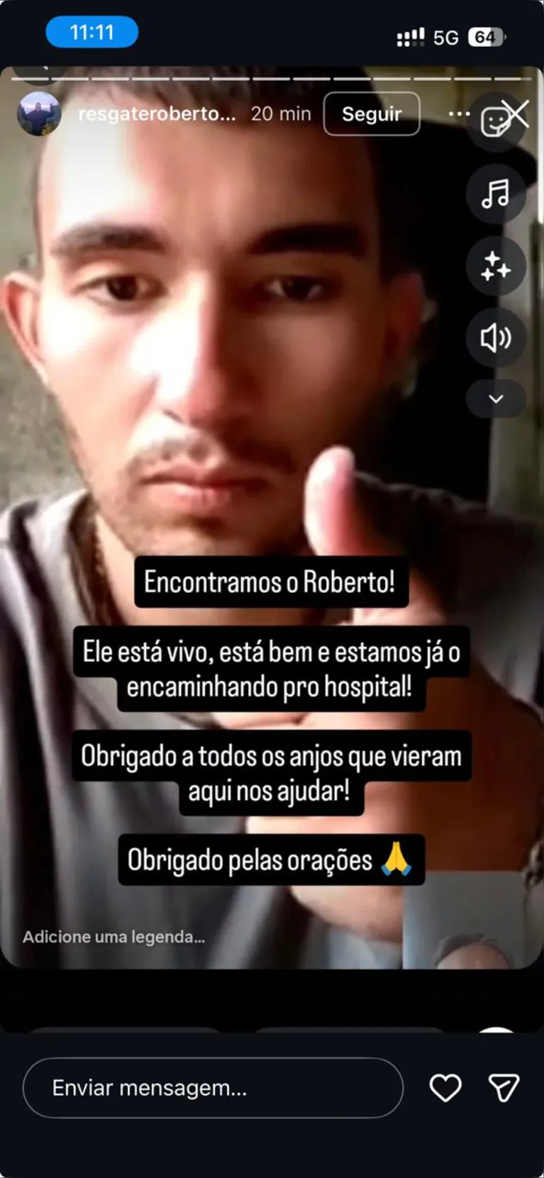 Jovem desaparecido no Pico do Paraná é encontrado com vida após cinco dias de buscas