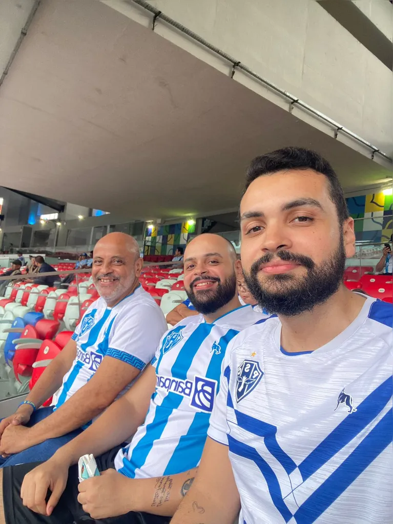 Primeira vez da família Quirino no Mangueirão após a grande reforma de 2023.