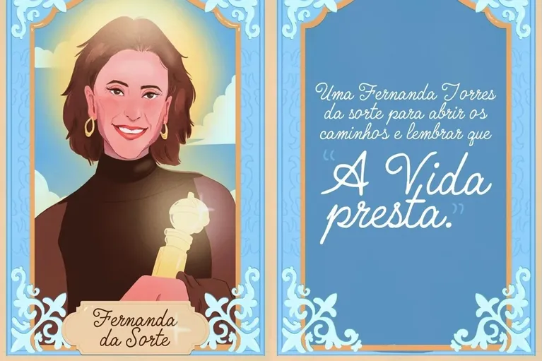 Wagner Moura leva santinho de Fernanda no Globo de Ouro