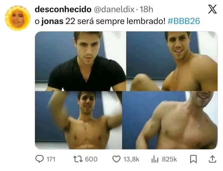 BBB 26: vídeo íntimo de Jonas Sulzbach volta a ser assunto
