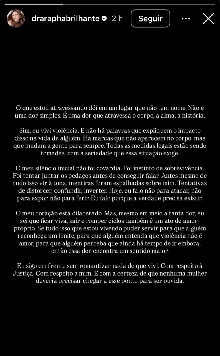 Esposa de cantor pararibano se pronuncia após denúncia de agressão