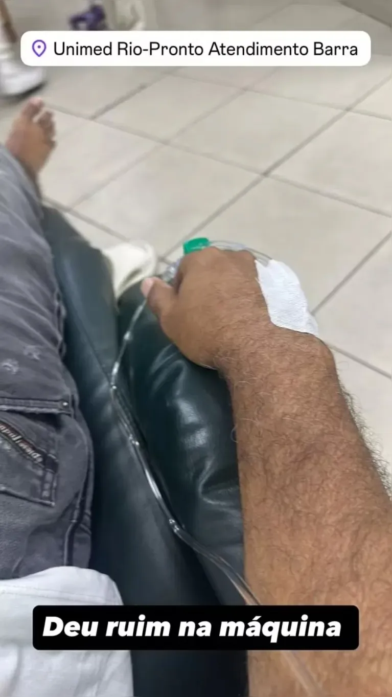 Dudu Nobre é internado com urgência no Rio de Janeiro