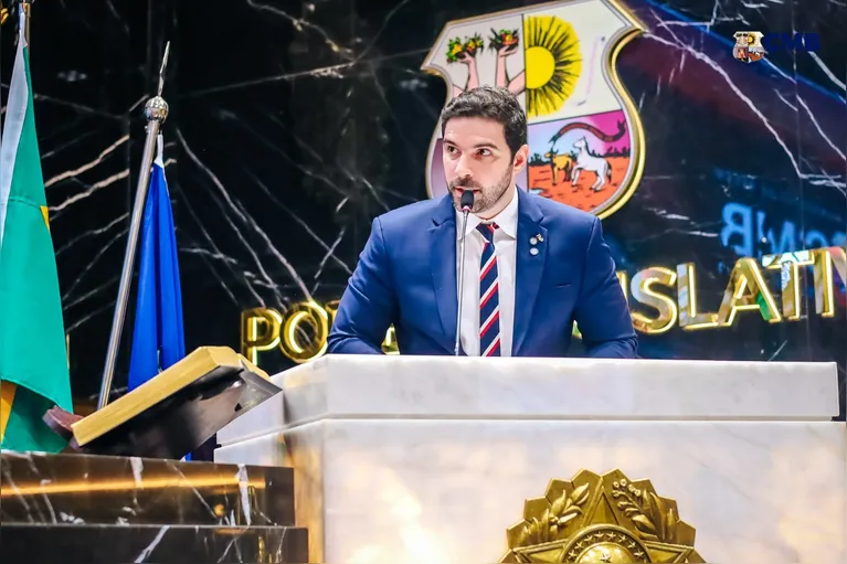 O prefeito Igor Normando esteve presente e deixou sua mensagem à Casa Legislativa