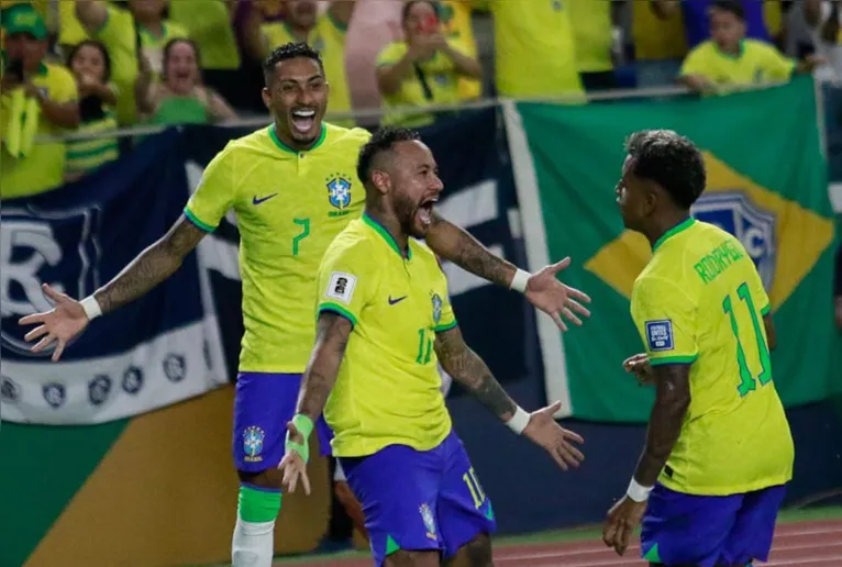 Neymar em seu último jogo em Belém do Pará em 2023 pela seleção brasileira