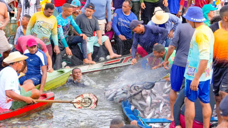Pescadores nas águas do rio Tocantins iniciam a temporada de mapará, mantendo viva a tradição e garantindo sustento para as famílias ribeirinhas de Cametá.
