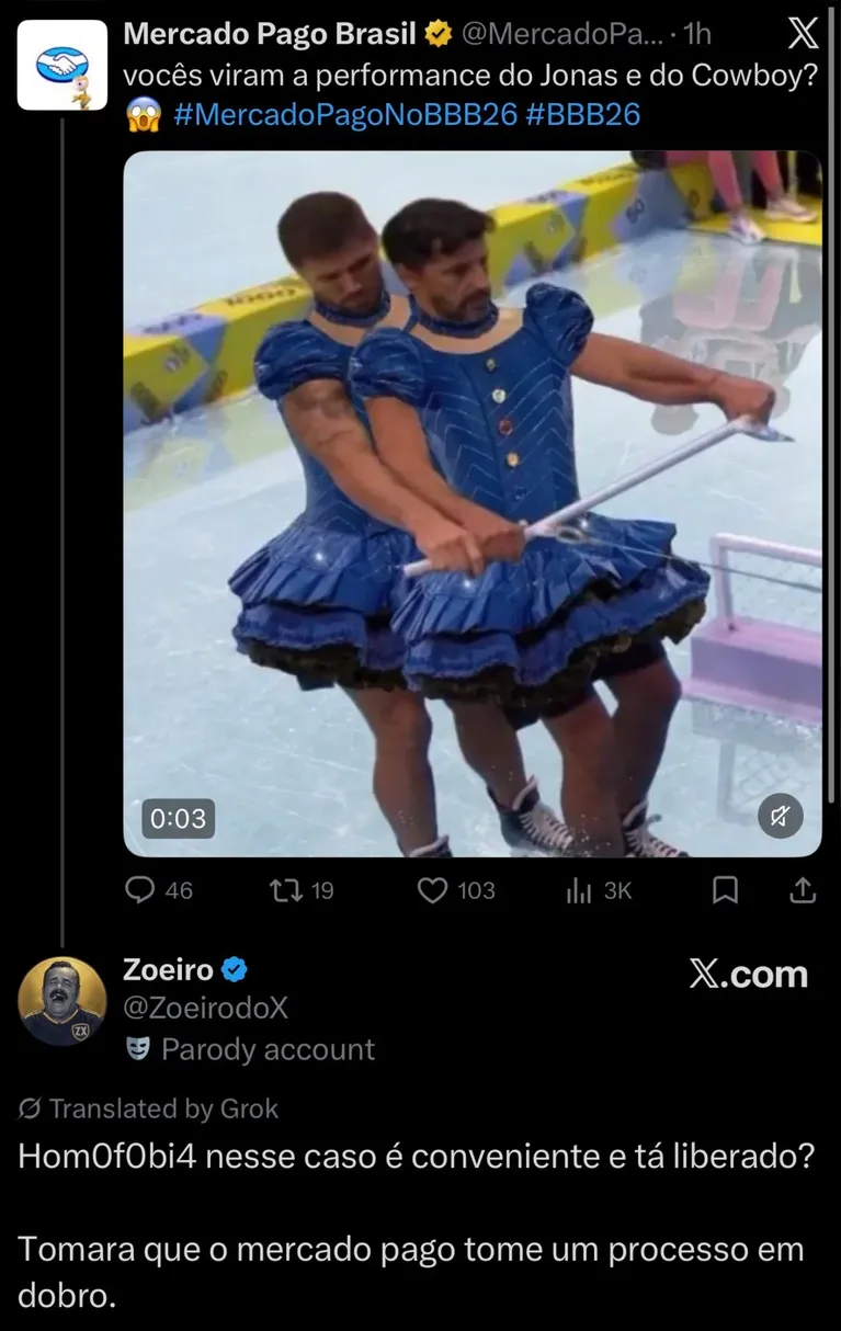 Patrocinador é acusado de homofobia por post sobre Cowboy e Jonas