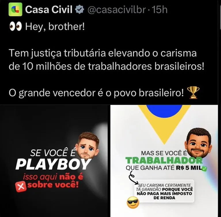 Equipe de Jonas Sulzbach critica postagem polêmica da Casa Civil