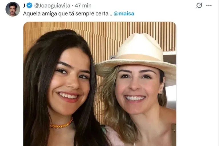 João Guilherme alfineta Larissa Manoela e exalta Maisa na web