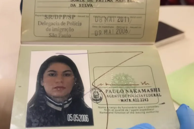 Passaporte de Eliza Samudio encontrado em Portugual.