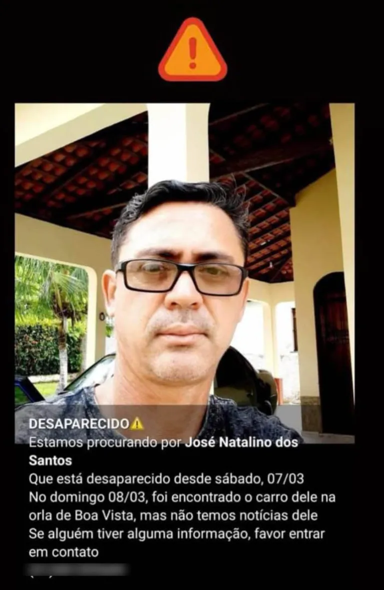 Desaparecimento motivou compartilhamento sobre o taxista
