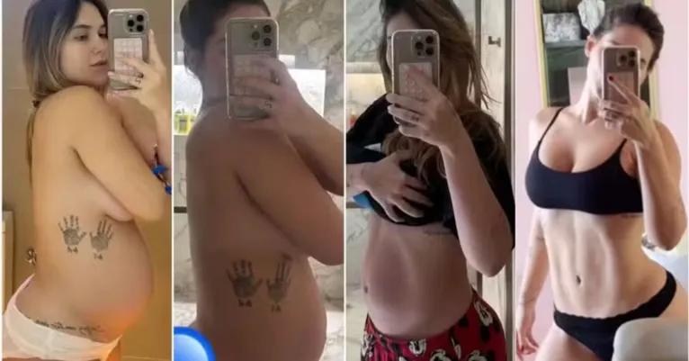 Influenciadora, Virginia Fonseca mostra barriga 15 dias após o parto de José Leonardo