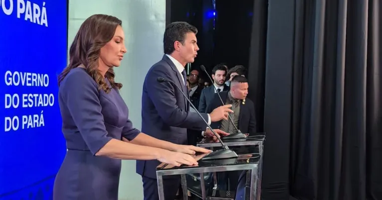 Hana Ghassan e Helder Barbalho discursaram durante o evento.