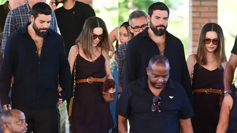 FOTOS: Sandy faz rara aparição ao lado do namorado em gravação