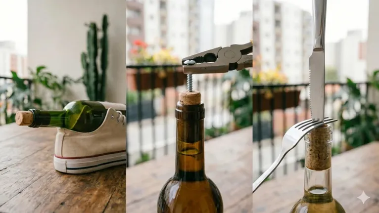 Como abrir vinho sem saca-rolhas: aprenda 3 truques 