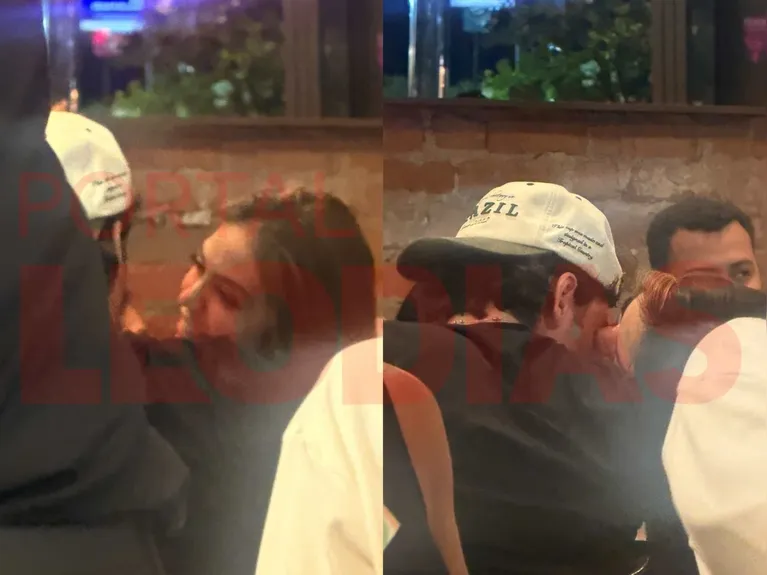 Melody e Ulisses DJ são flagrados aos beijos em bar de Copacabana