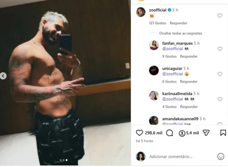 Zé Felipe: reação de influenciadora em foto explode rumores de affair