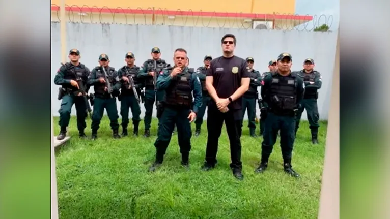 Tenente Cel. Rogério - comandante do 50⁰ BPM em Jacundá.  E o Dr. Rafael - Delegado PC