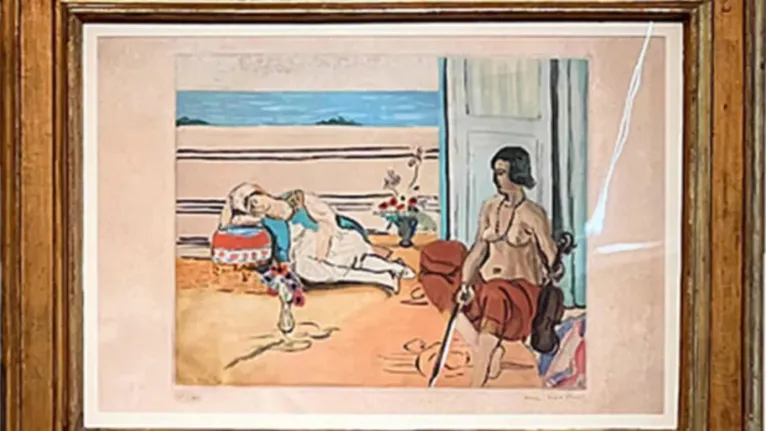 Pintura "Odalisca na varanda" (1922), de Matisse.