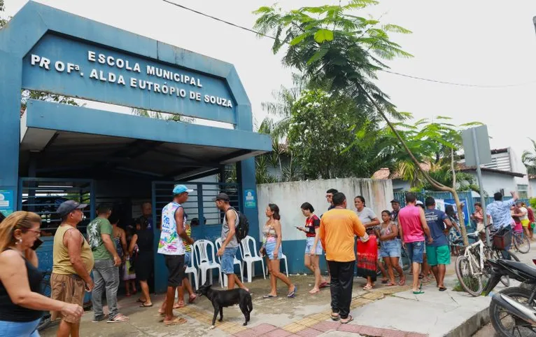 Ponto de Apoio do Tapanã, por dois dias, garantiu a distribuição de itens essenciais.