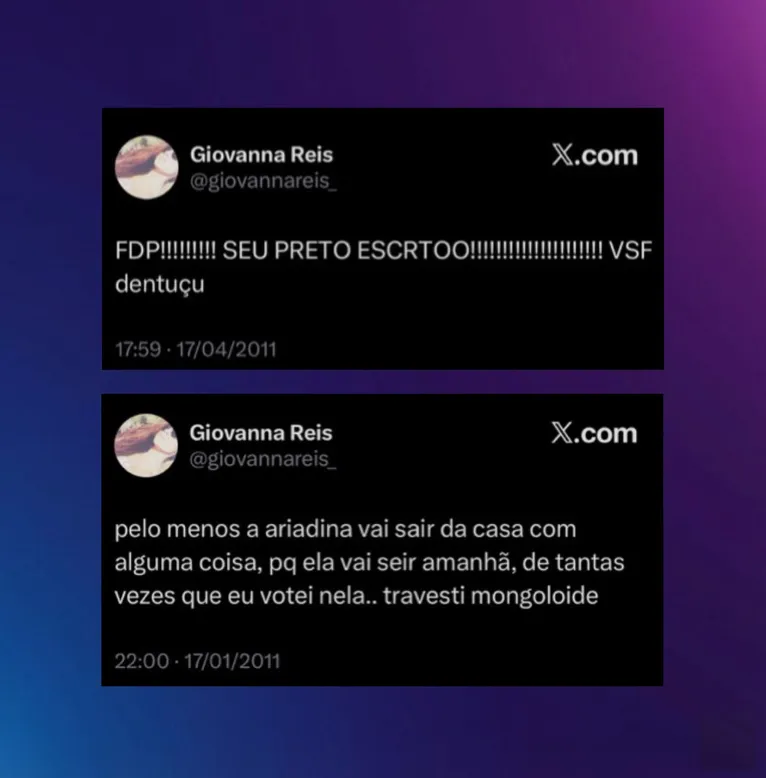 Namorada de atriz da Globo tem comentários racistas social expostos