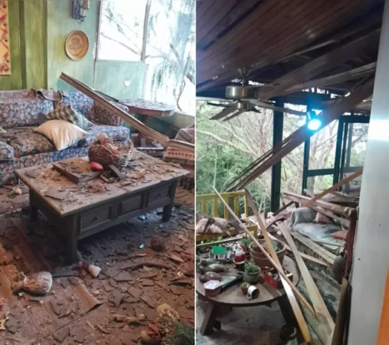 Casa de venezuelana é destruída durante operação dos EUA que resultou na prisão de Nicolás Maduro.