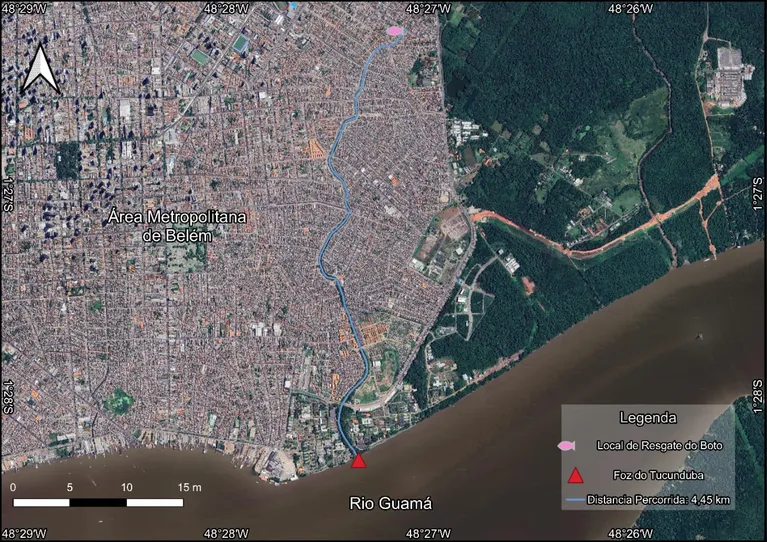 Canal onde o boto foi ecnontrado