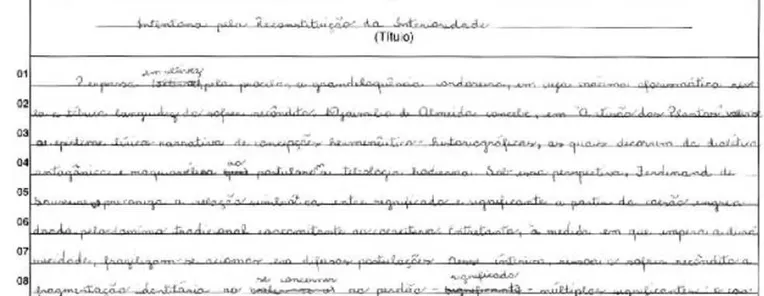 Aluno tira zero em redação ao usar 'palavras difíceis' na Fuvest