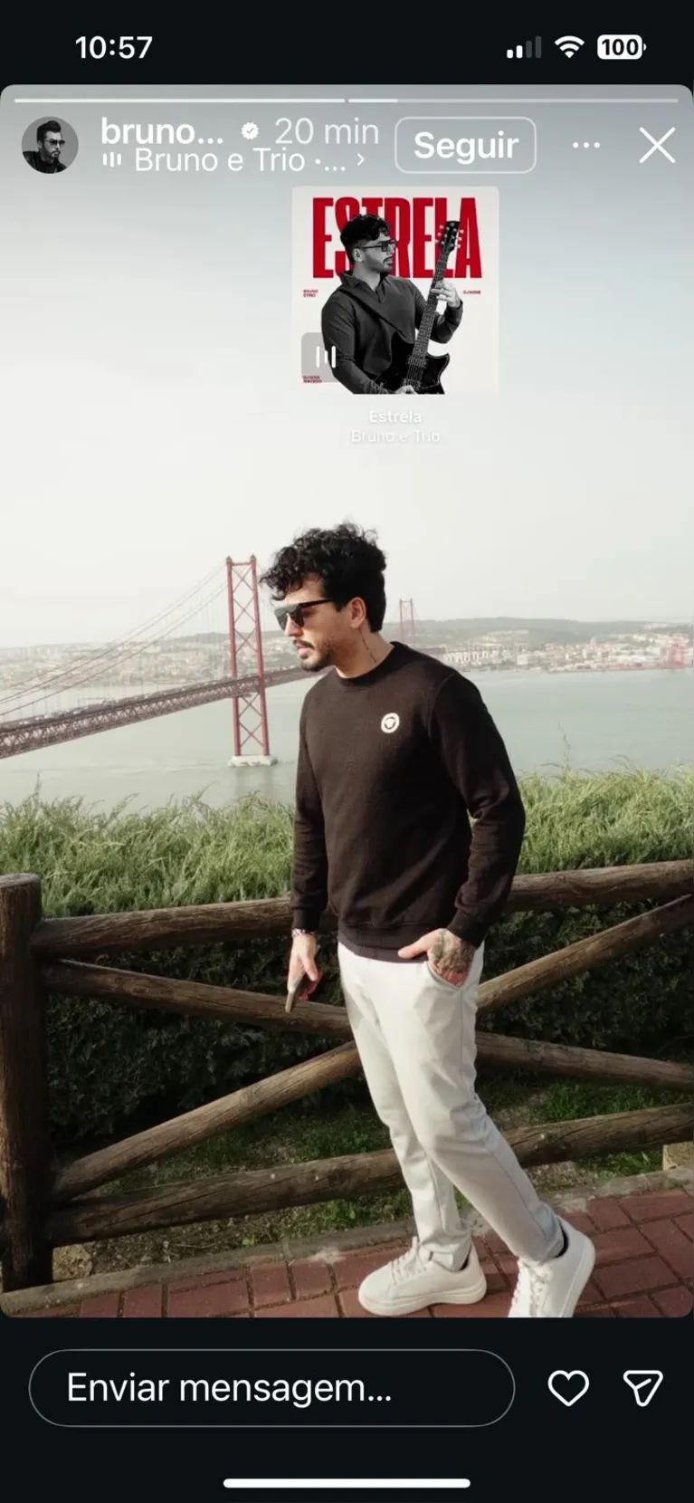 Bruno Mafra faz nova publicação após condenação por estupro