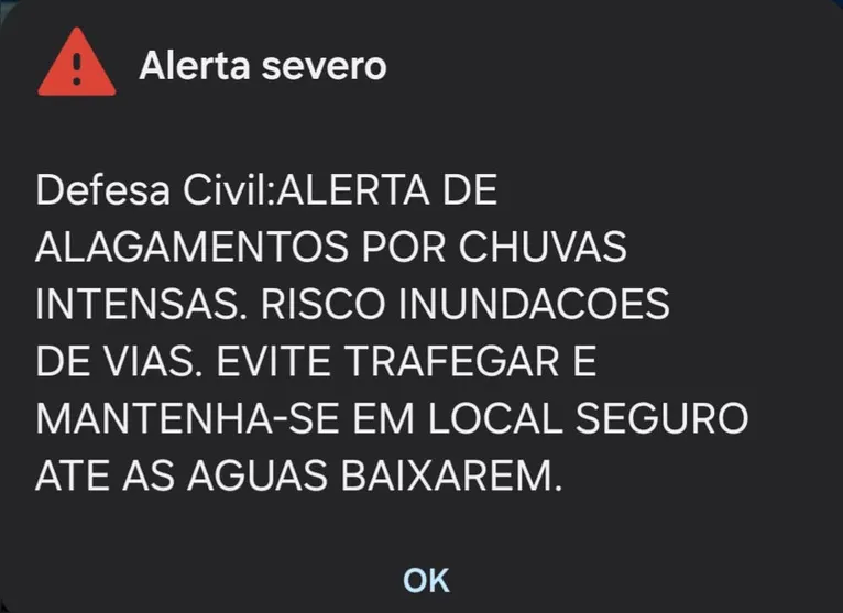 Defesa Civil emite alerta para chuvas intensas em Belém
