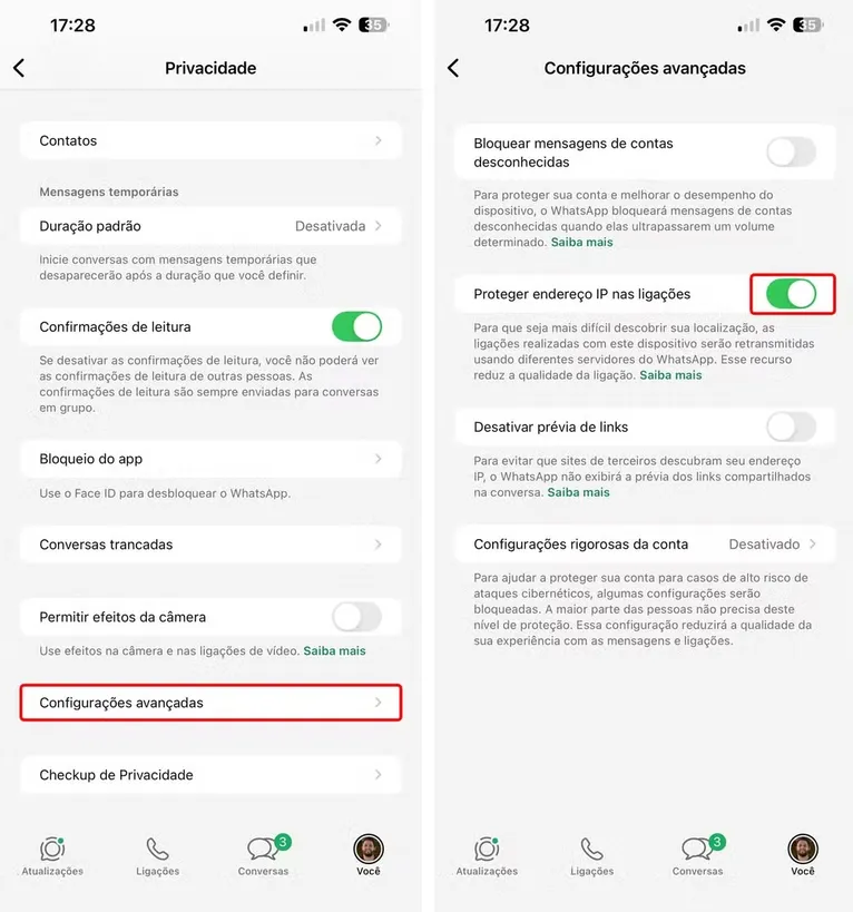 Saiba como ativar função que esconde IP durante ligações no WhatsApp para evitar descoberta de localização