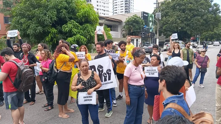 Protesto em Belém pede punição por agressão a homem em situação de rua