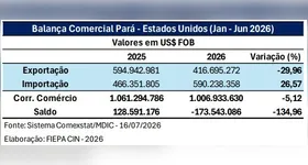 Imagem ilustrativa da notícia Exportações do Pará aos EUA caem 30% em meio ao anúncio de tarifaço