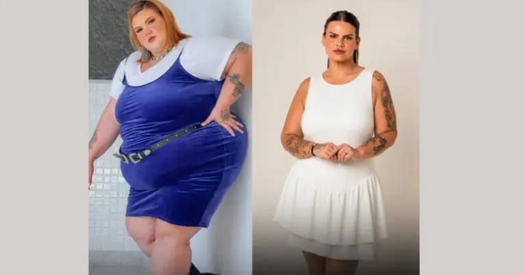 Thais Carla impressiona com antes e depois após perder 100 kg