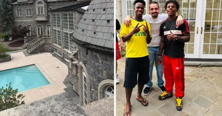 Vini Jr. hospeda família em mansão de R$ 55 milhões durante Mundial