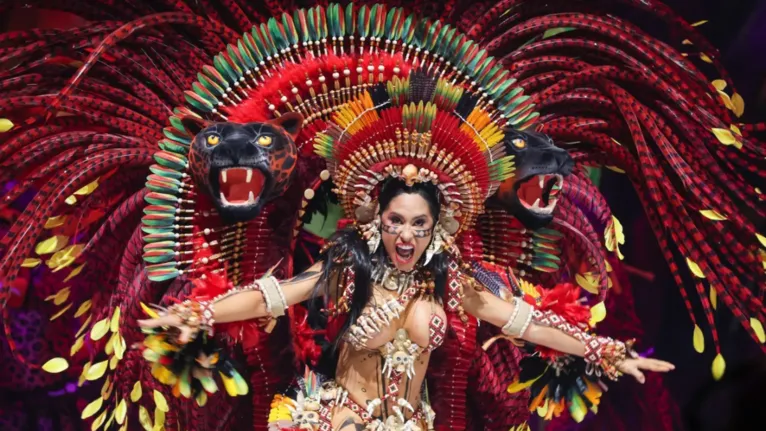 Isabelle Nogueira volta ao Bumbódromo como cunhã-poranga do Boi Garantido.