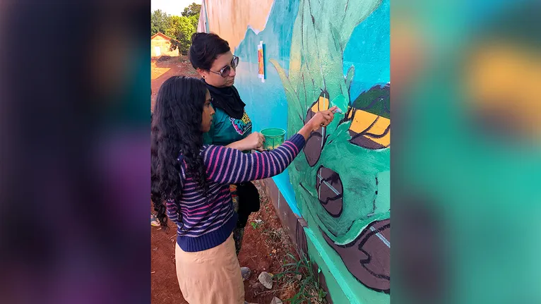 Jovens de periferias do Pará e do Maranhão participam de prática de grafite e criam murais coletivos focados na cultura da paz.