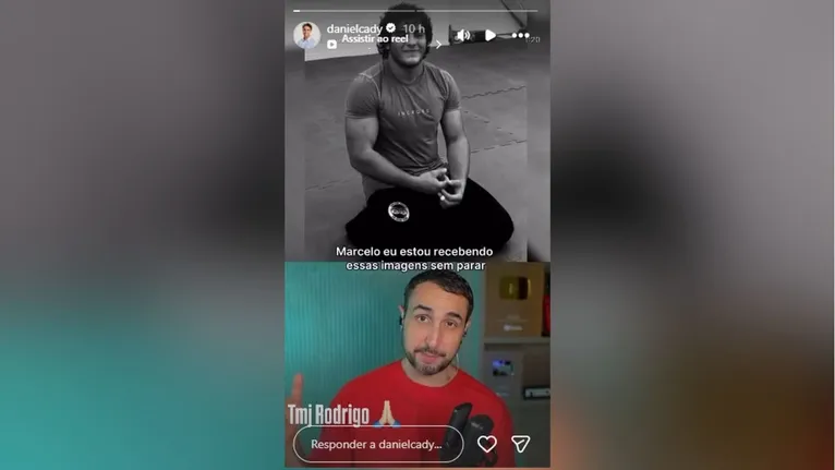 Ao tomar conhecimento do vídeo, Daniel Cady compartilhou o conteúdo em suas redes sociais