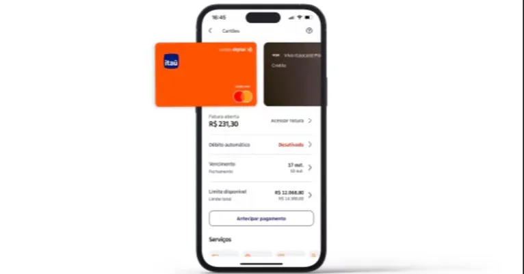 Benefício é resgatado diretamente pelo aplicativo do banco.