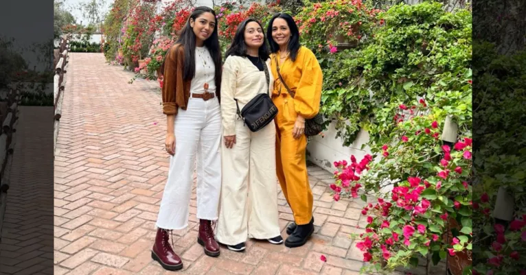 Lygia é mãe de Pilar e Pietra.
