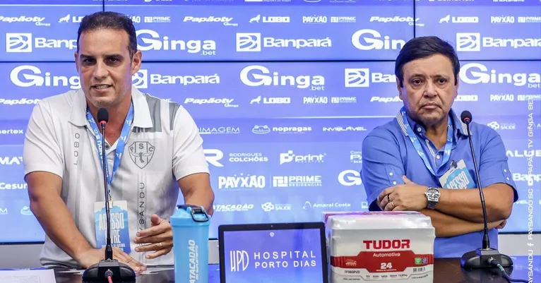 Ícaro Sereni ao lado de Alberto Maia