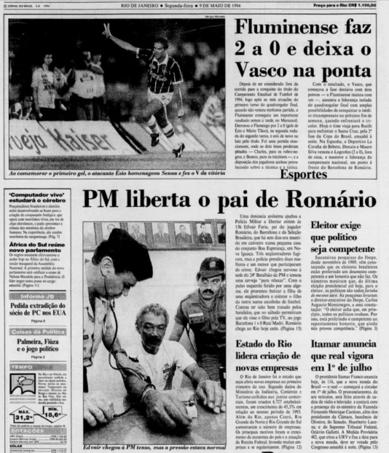TBT: o dia em que Romário driblou o crime organizado para jogar a Copa