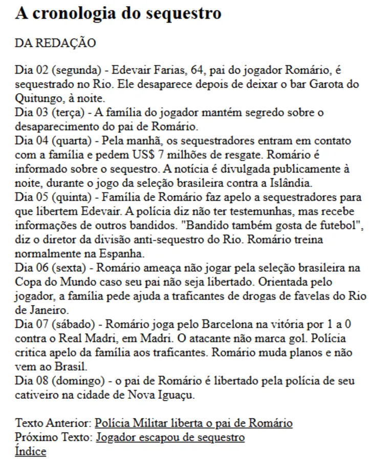 TBT: o dia em que Romário driblou o crime organizado para jogar a Copa
