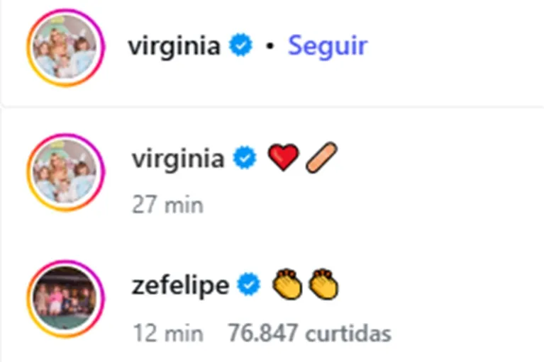 Zé Felipe reage ao desabafo de Virginia após ofensas no Maracanã