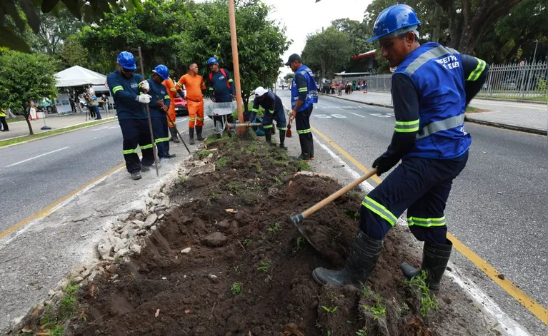 Belém lança maior Jardim de Chuva para combater alagamentos; veja