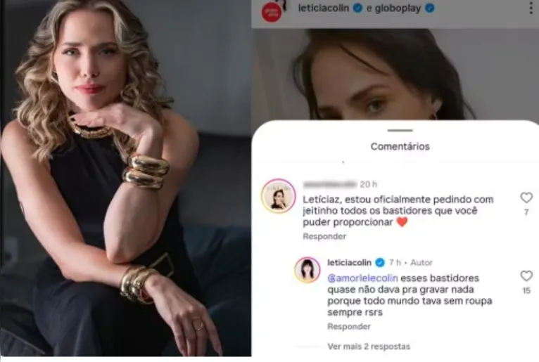 Letícia Colin fala sobre bastidores de nova série " Todo mundo sem roupa"