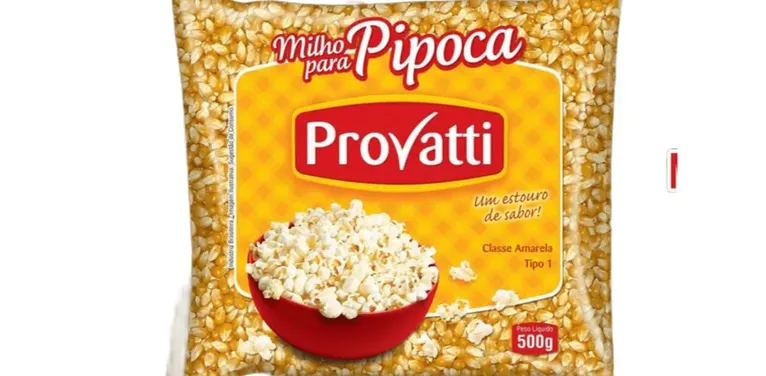 A Anvisa determinou o recolhimento e a proibição de todos os lotes do milho para pipoca da marca Provatti.