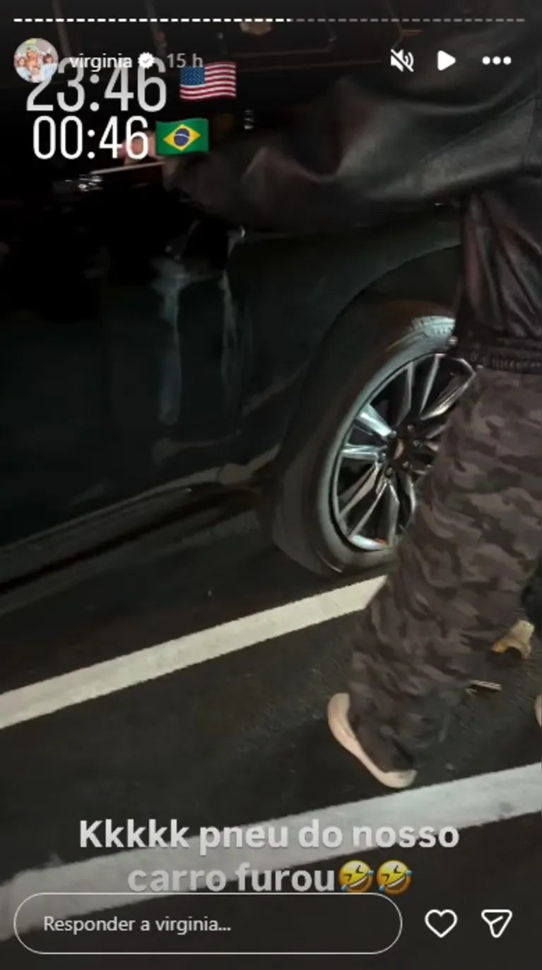 Virgínia passa sufoco com carro em NY e expõe perrengue na web